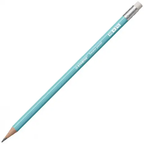 imagen de Stabilo: Swano lápiz de grafito HB color azul pastel 1