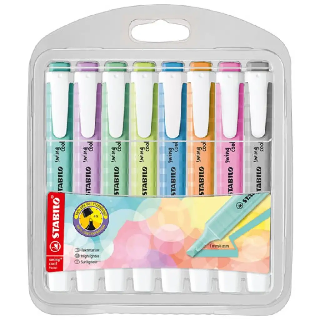 imagen de Stabilo: Swing Cool pastel set de 8 marcadores 1