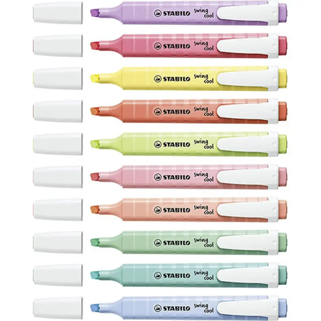 imagen de Stabilo: Swing Cool resaltador pastel paquete de 8 unidades 2