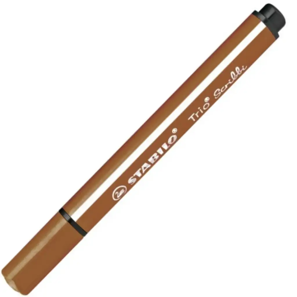 imagen de Stabilo: Trio Scribble rotulador triangular color marrón claro 1