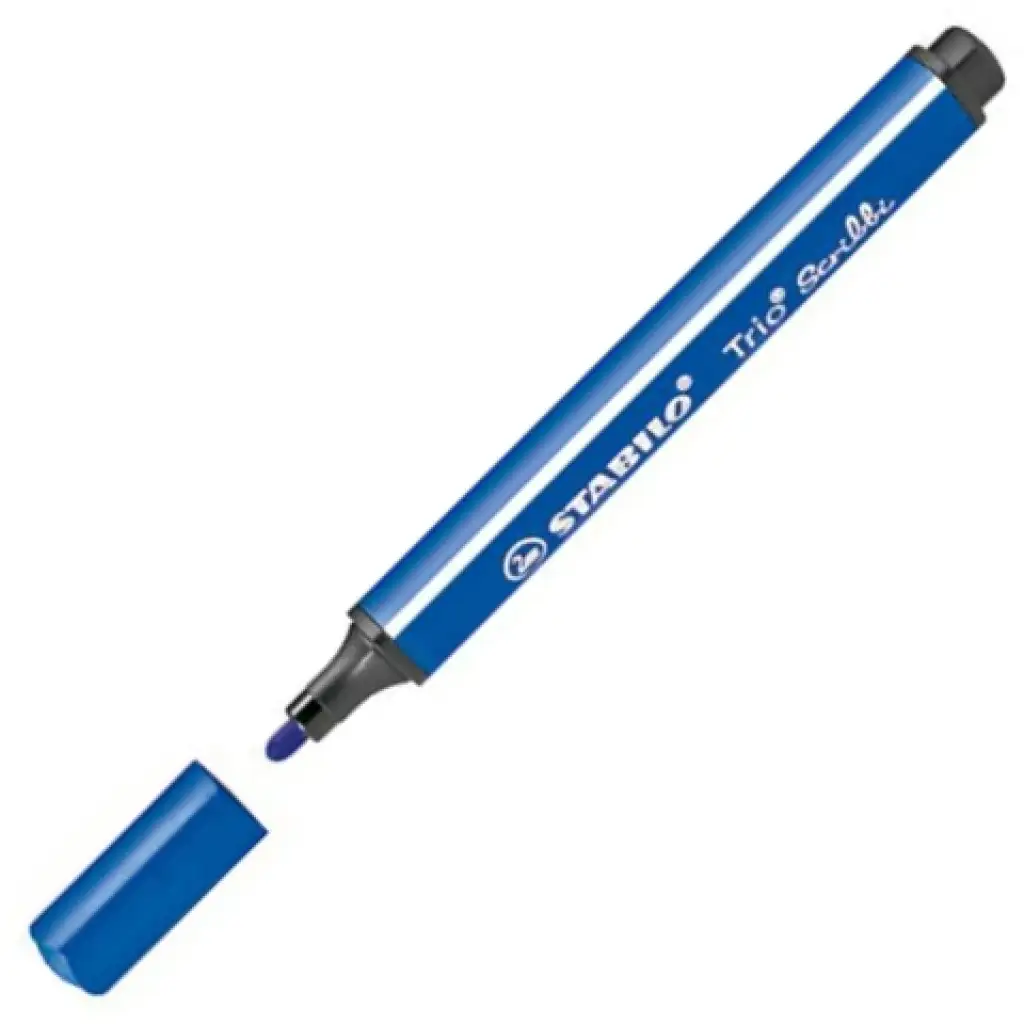 imagen de Stabilo: Trio Scribble rotulador triangular de color azul 2