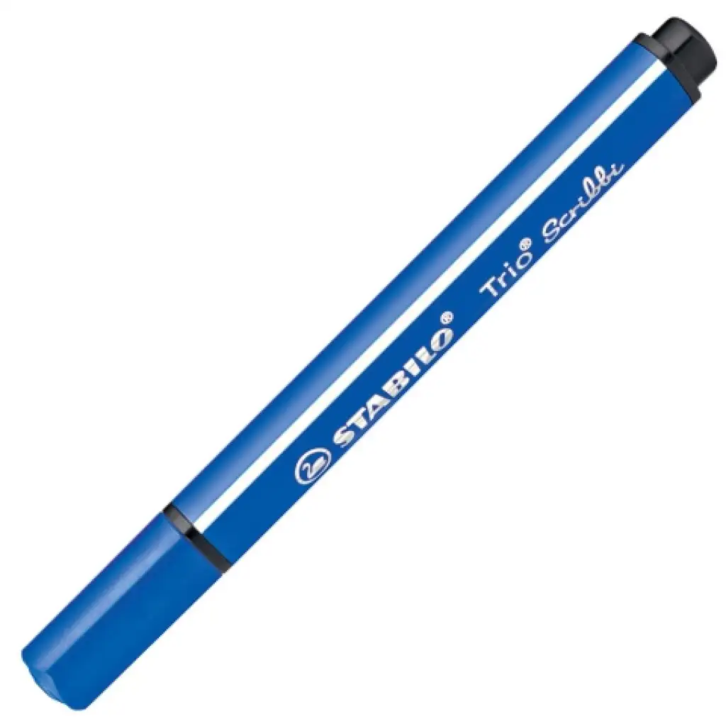 imagen de Stabilo: Trio Scribble rotulador triangular de color azul 1