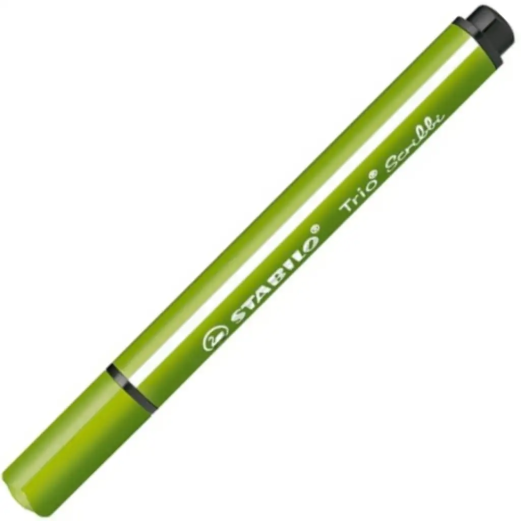 imagen de Stabilo: Trio Scribble rotulador triangular de color verde claro 1