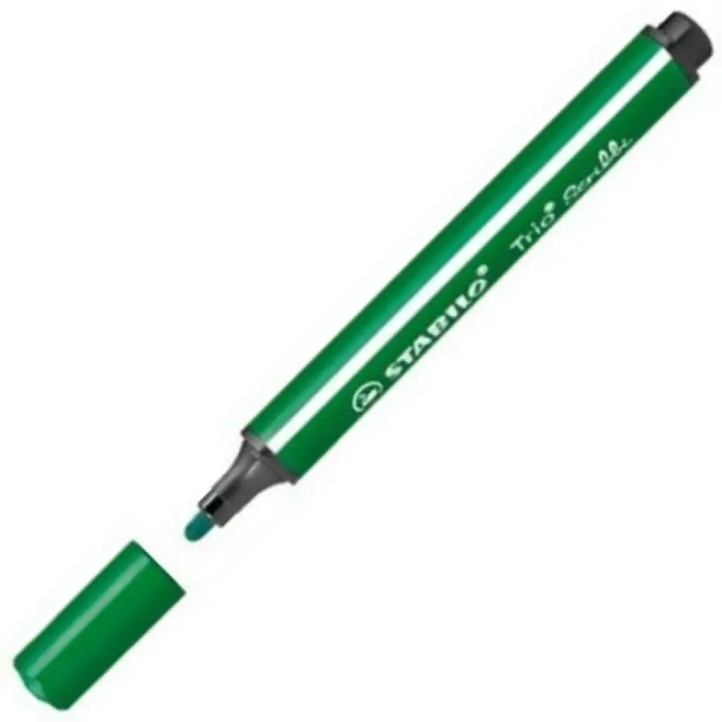 imagen de Stabilo: Trio Scribble rotulador triangular de color verde oscuro 2