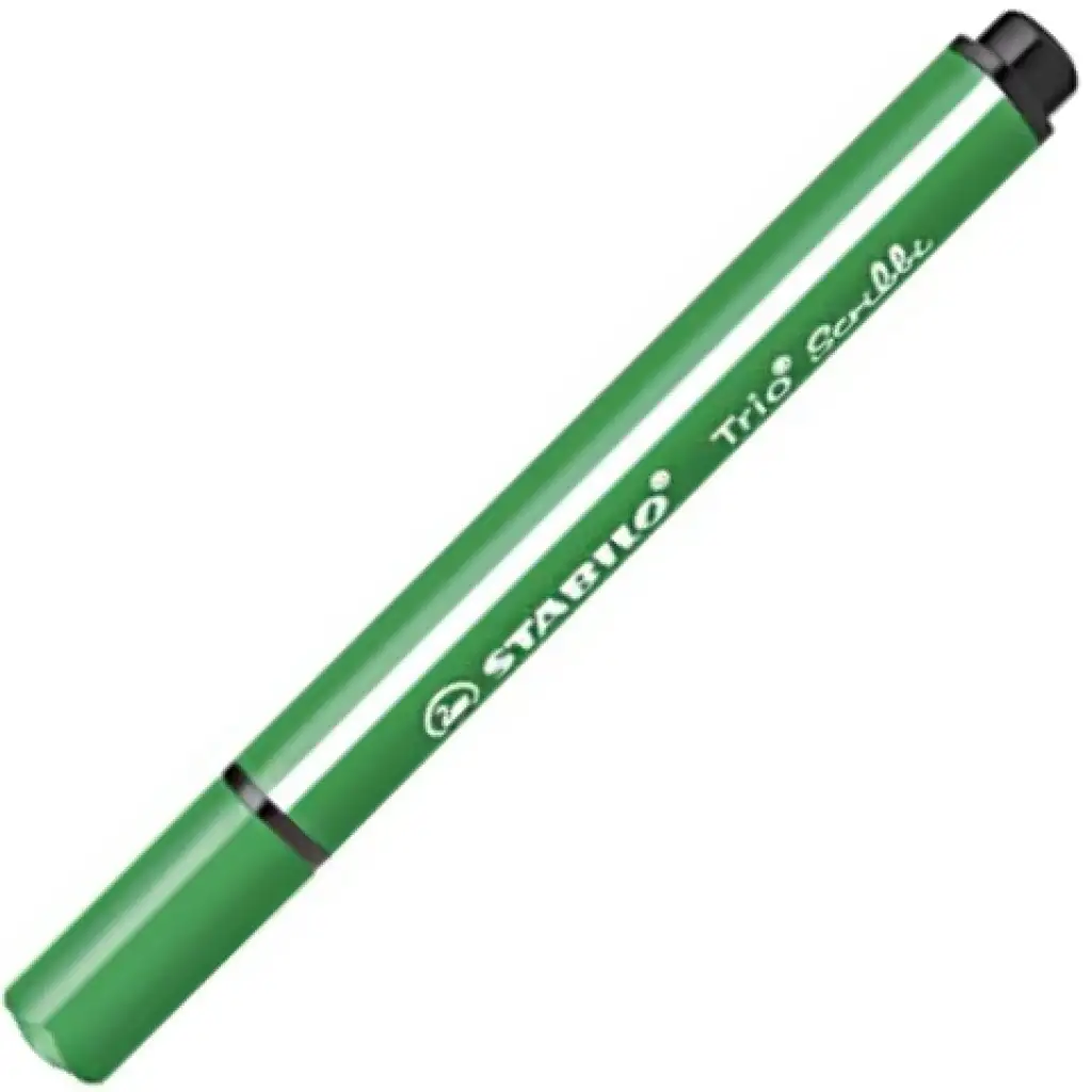 imagen de Stabilo: Trio Scribble rotulador triangular de color verde oscuro 1