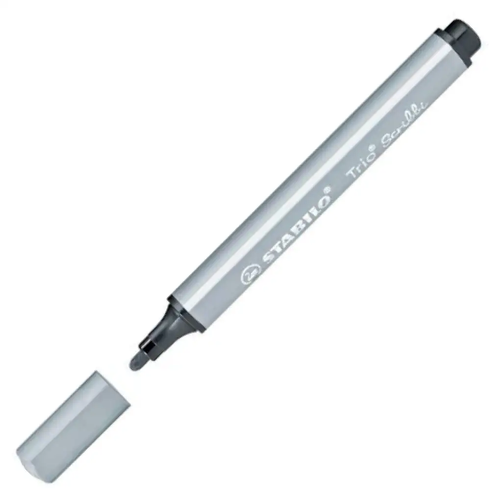 imagen de Stabilo: Trio Scribble rotulador triangular en color gris claro 2