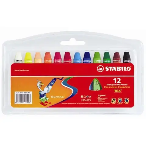 imagen de Stabilo: Trio set de tizas de aceite de 12 unidades 1
