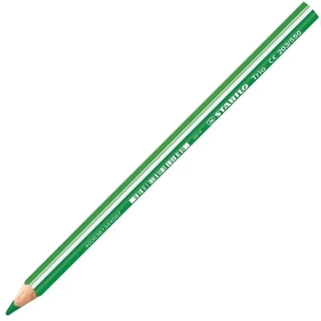 imagen de Stabilo: Trio Thick grueso triángulo verde claro lápiz de colores 1ud 1