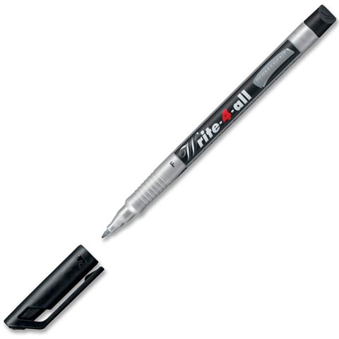 imagen de Stabilo: Write 4 all "F" negro marcador permanente 0,7mm 1