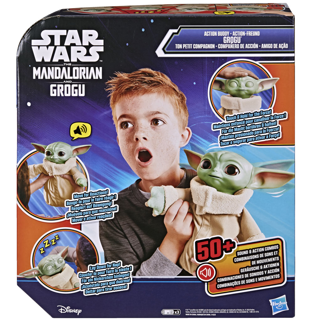 imagen de Star Wars: Action Buddy Grogu figura de peluche interactiva – Hasbro 3