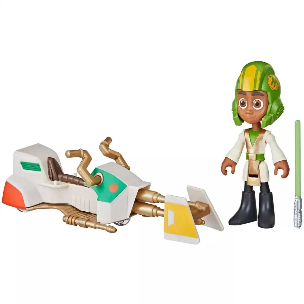 imagen de Star Wars: Aventuras de los Jóvenes Jedi - Set de Figuras de Kai Brightstar con Carro 7,5cm - Hasbro 3
