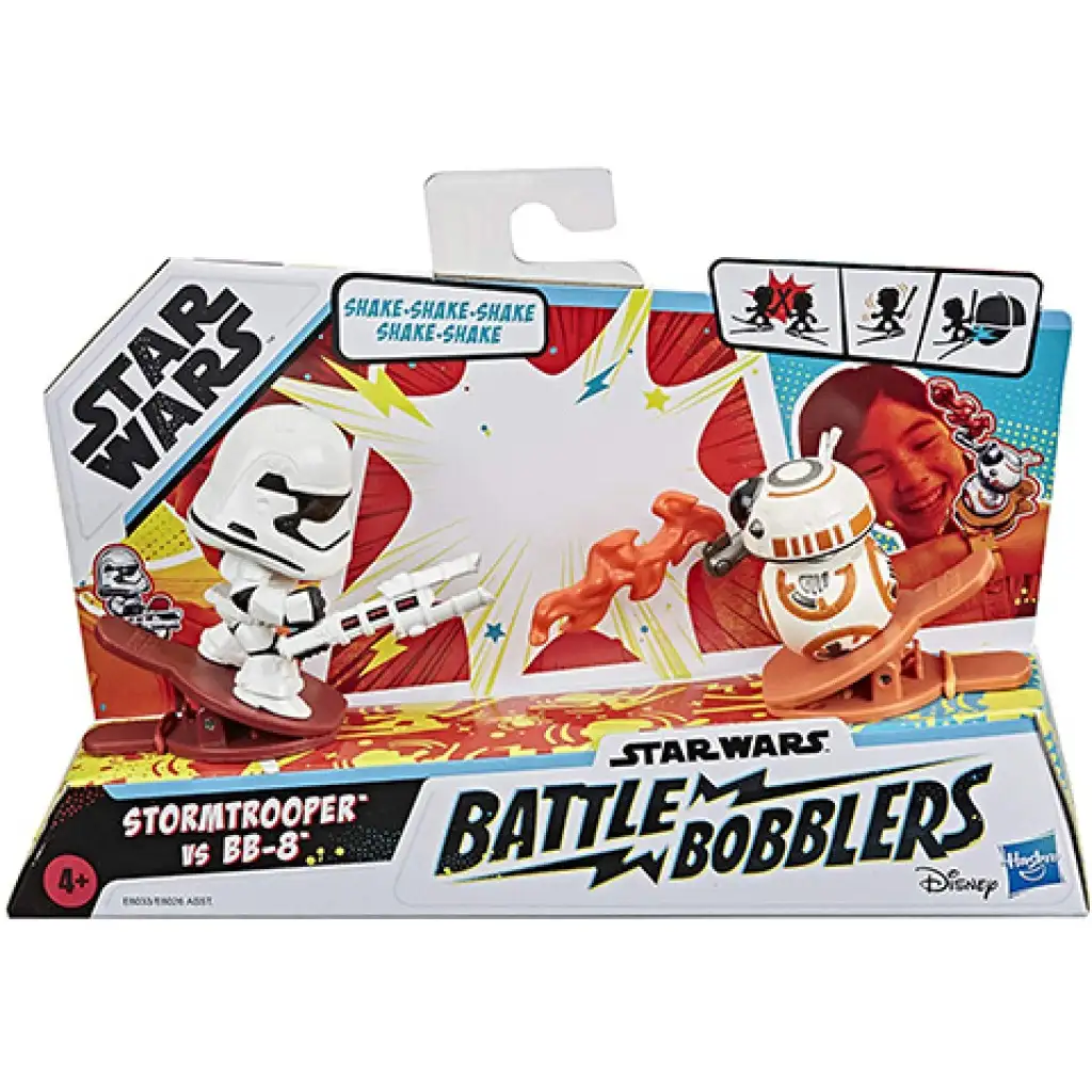imagen de Star Wars Battle Bobblers BB-8 vs Stormtrooper figura con pinza - Hasbro 1
