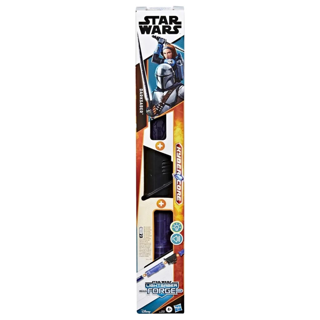 imagen de Star Wars Lightsaber Forge: El Darksaber Mandaloriano sable de luz electrónico desplegable con luz y sonido - Hasbro 1