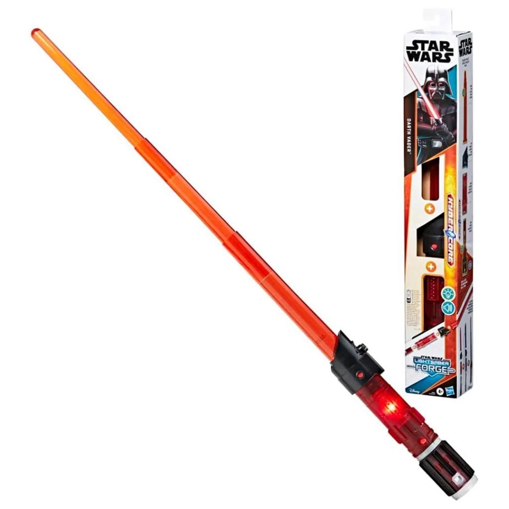 imagen de Star Wars Lightsaber Forge: Sable de luz electrónico desplegable de Darth Vader con luz y sonido - Hasbro 2