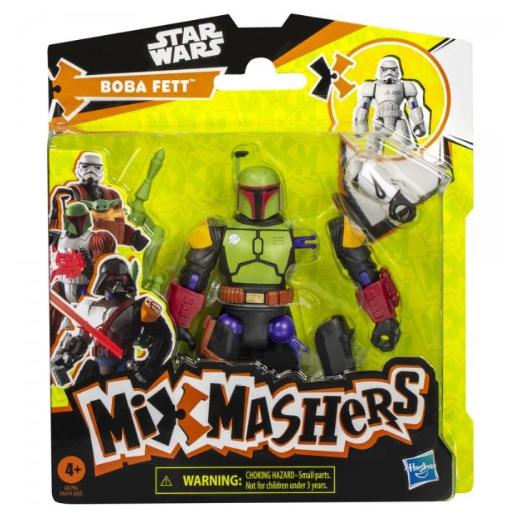imagen de Star Wars: Mix Mashers figura de Boba Fett con accesorios – Hasbro 1