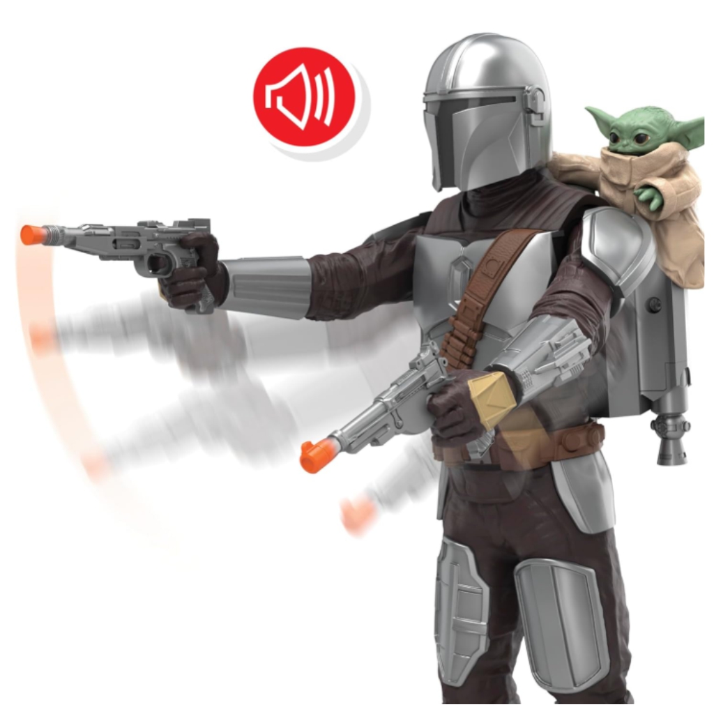 imagen de Star Wars: Set de figuras de acción de Mandalorian y Grogu con sonido - Hasbro 3