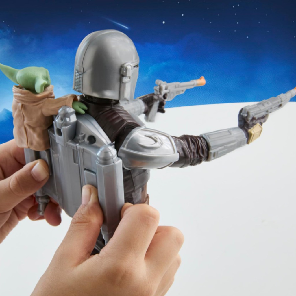 imagen de Star Wars: Set de figuras de acción de Mandalorian y Grogu con sonido - Hasbro 5