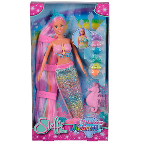 imagen de Steffi Love: Muñeca sirena arcoíris - Simba Toys 1
