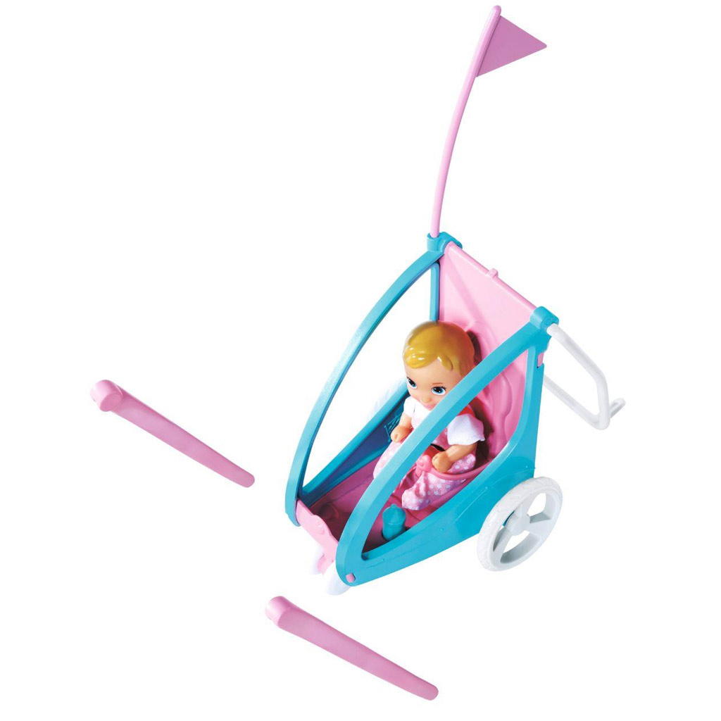 imagen de Steffi Love: Muñeca Steffi ciclista con remolque infantil - Simba Toys 3