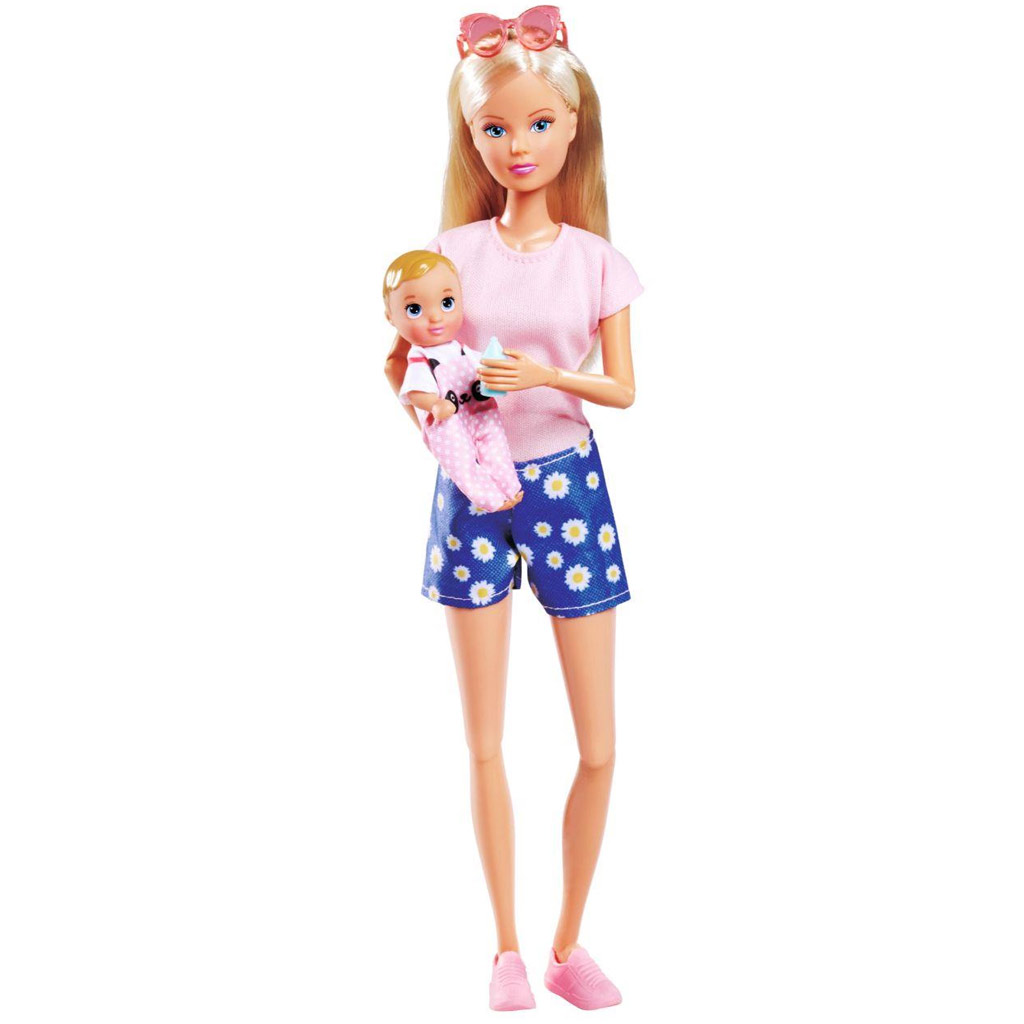 imagen de Steffi Love: Muñeca Steffi ciclista con remolque infantil - Simba Toys 4