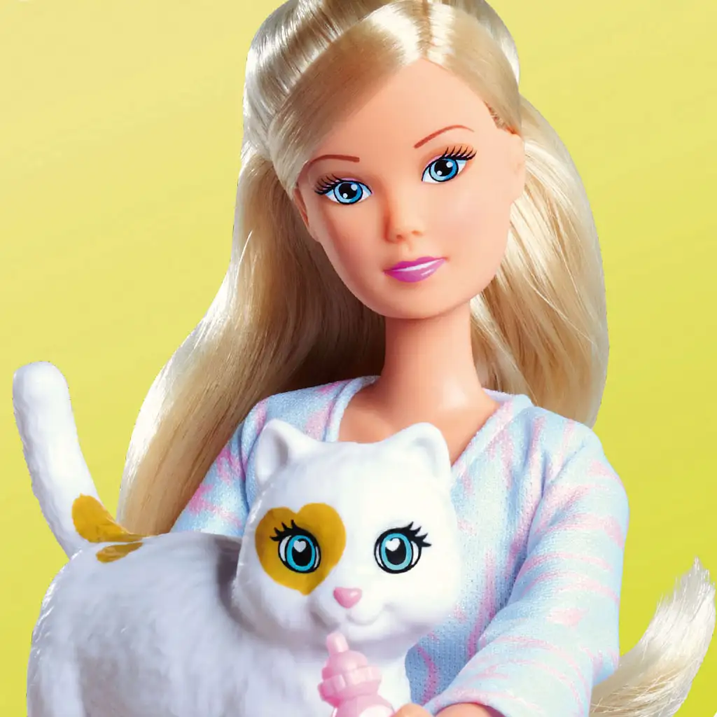 imagen de Steffi Love: Muñeca Steffi de cabello rubio con gatitos y accesorios 29cm - Simba Toys 2