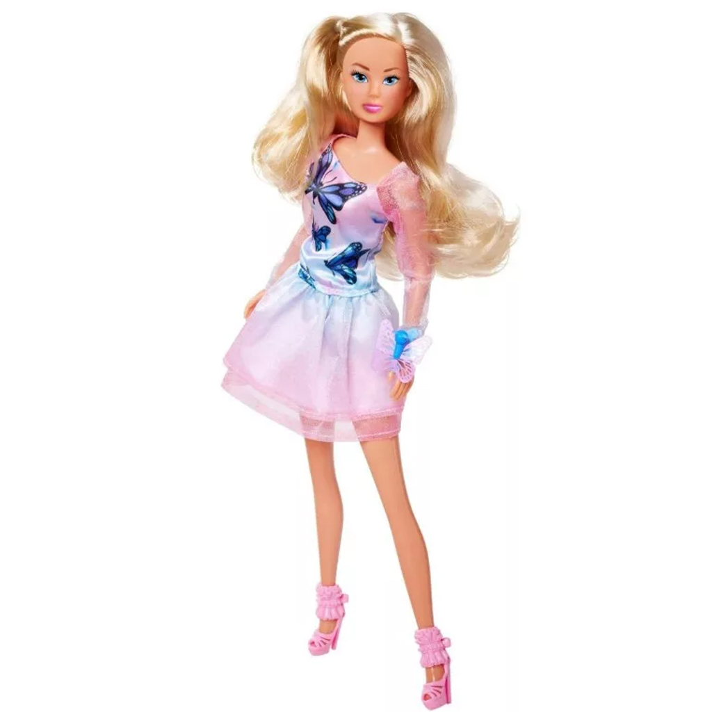 imagen de Steffi Love: Steffi muñeca con vestido de mariposas - Simba Toys 2