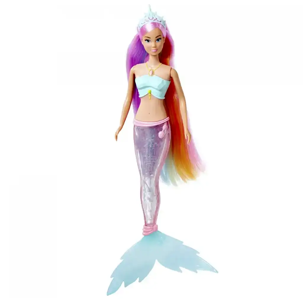 imagen de Steffi Love: Steffi sirena mágica de arcoíris con cola iluminada - Simba Toys 3