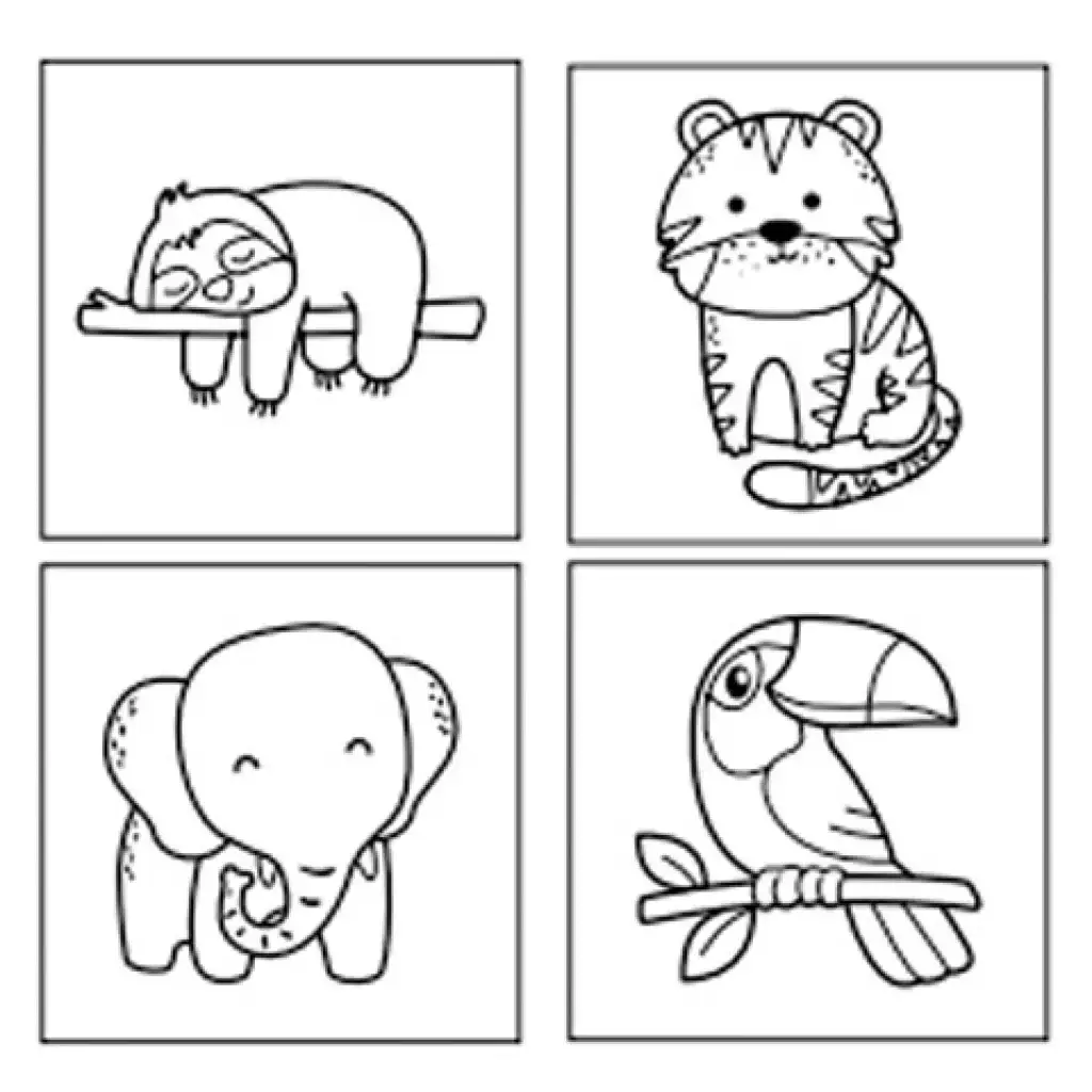 imagen de Sticker Art: Animales set de pegatinas para colorear - Comansi 2