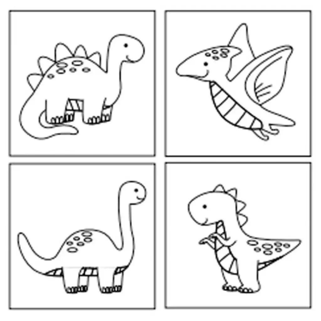 imagen de Sticker Art: Set de pegatinas para colorear de dinosaurios - Comansi 2