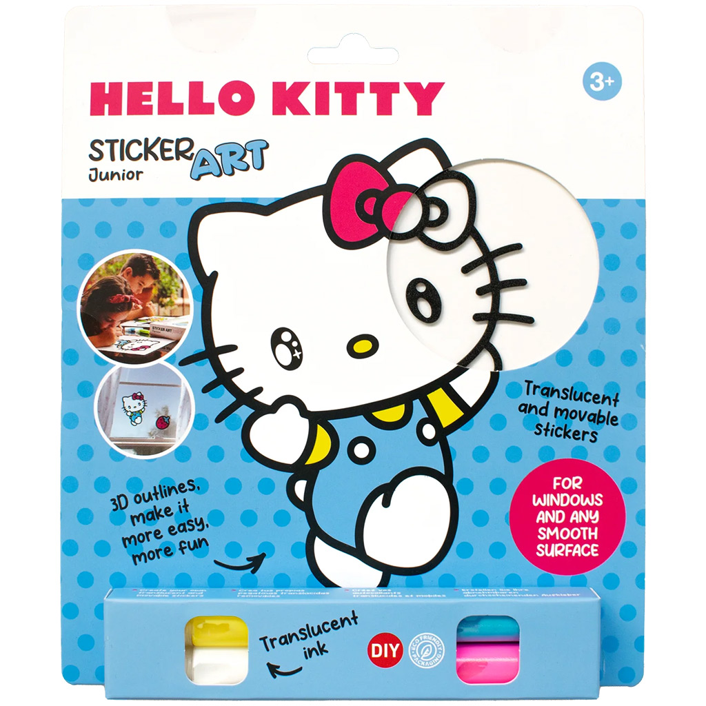 imagen de Sticker Art: Set de pegatinas para colorear de Hello Kitty varios 1ud - Comansi 2