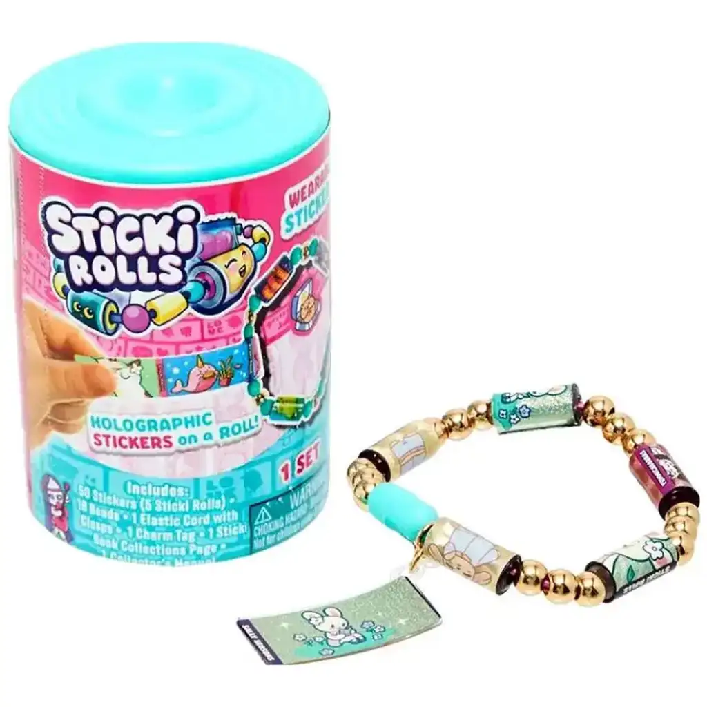 imagen de Sticki Rolls: Pulsera sorpresa con pegatinas en cápsula 1