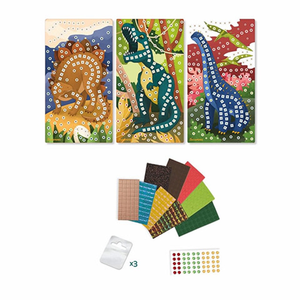imagen de Stick'N Fun kit de creación de mosaicos - Dinosaurios 2