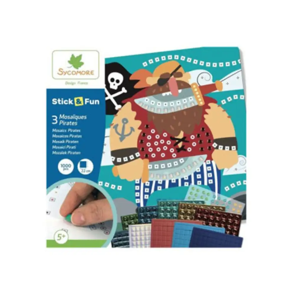 imagen de Stick'N Fun kit de creación de mosaicos - Piratas 1