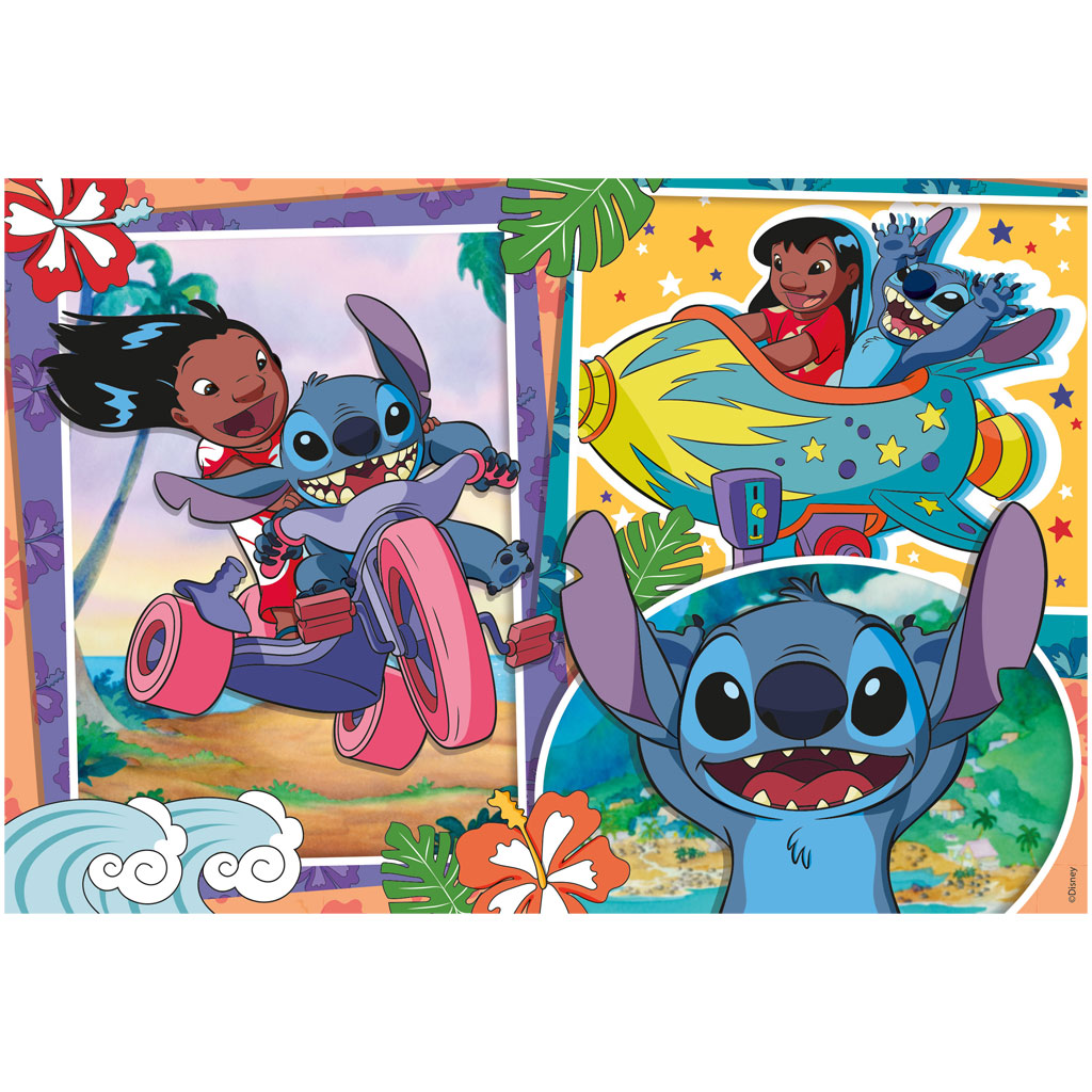imagen de Stitch 2 en 1 puzzle y libro para colorear de 250 piezas 50x35cm - Lisciani 2