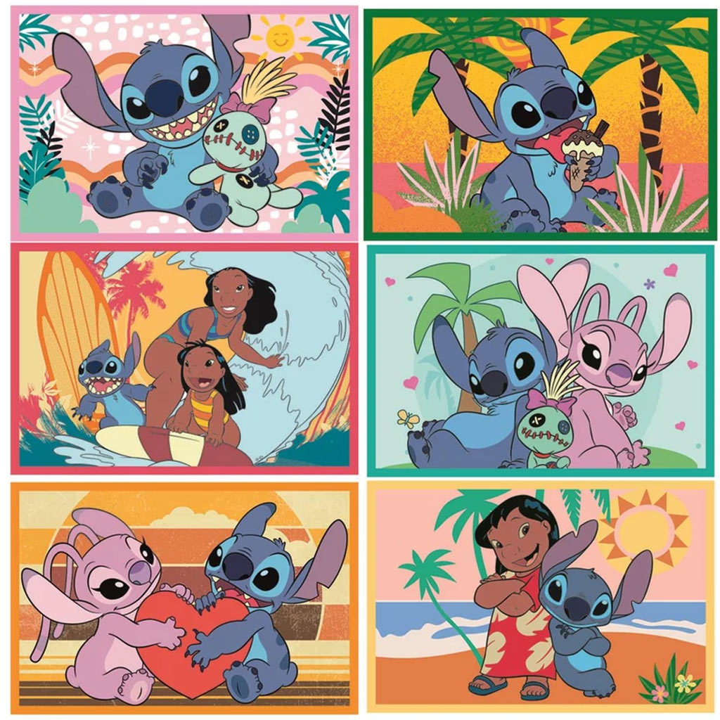 imagen de Stitch 6 piezas de cubos de cuentos - Clementoni 2