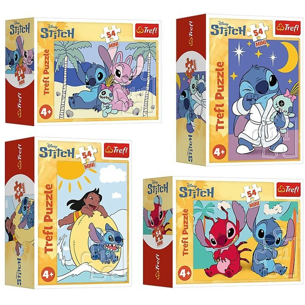 imagen de Stitch rompecabezas mini de 54 piezas en varias versiones 1 unidad - Trefl 1