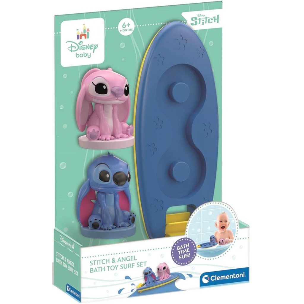 imagen de Stitch y Angel con tabla de surf - Clementoni baby 1