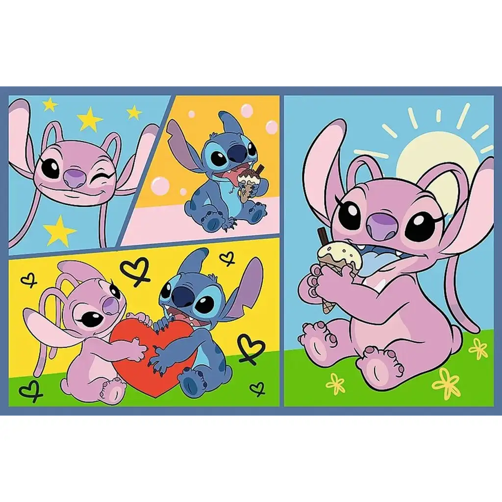imagen de Stitch y sus amigos rompecabezas 2x70 piezas - Trefl 3