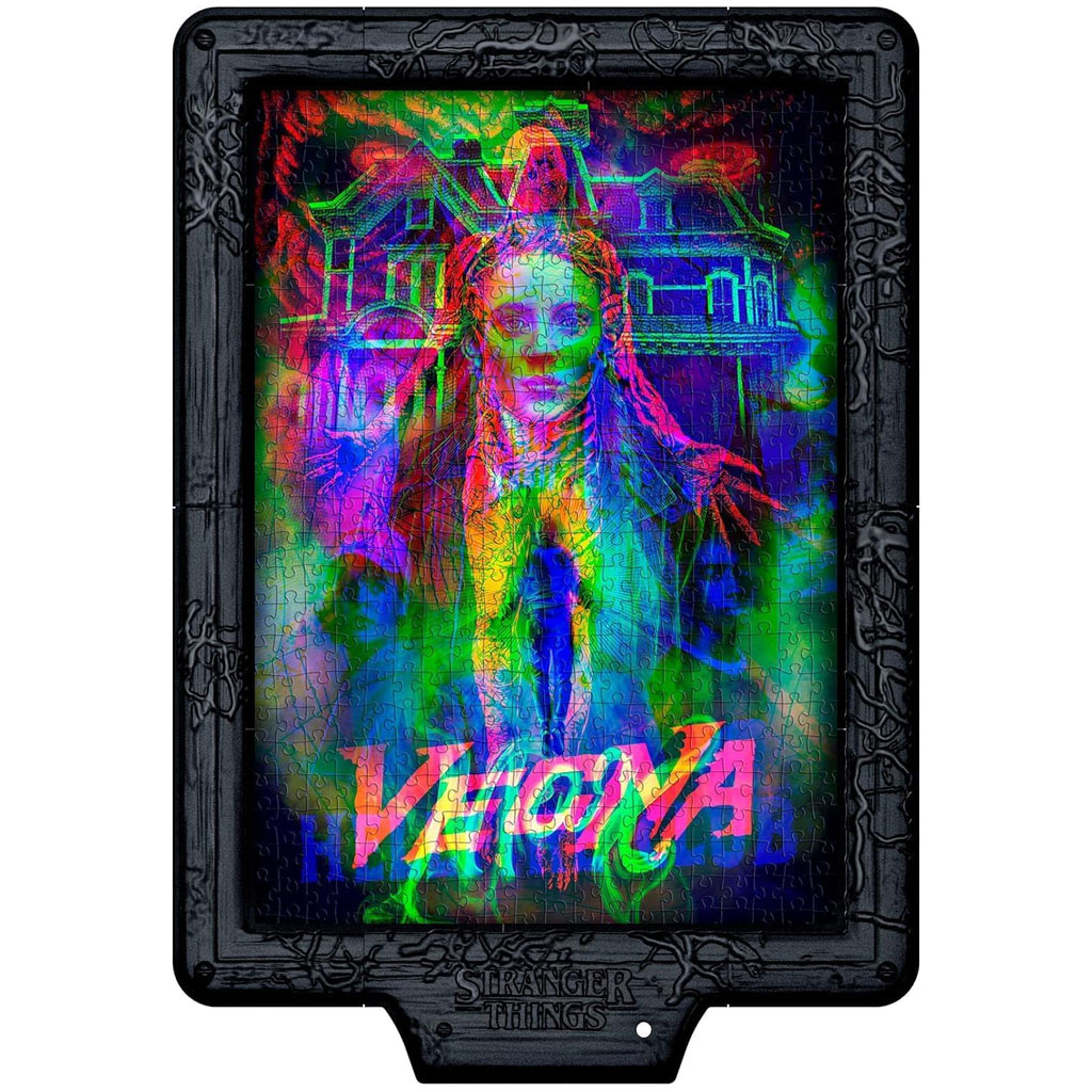 imagen de Stranger Things – La Maldición de Vecna 520 piezas puzzle con marco y luz LED RGB – Clementoni 2