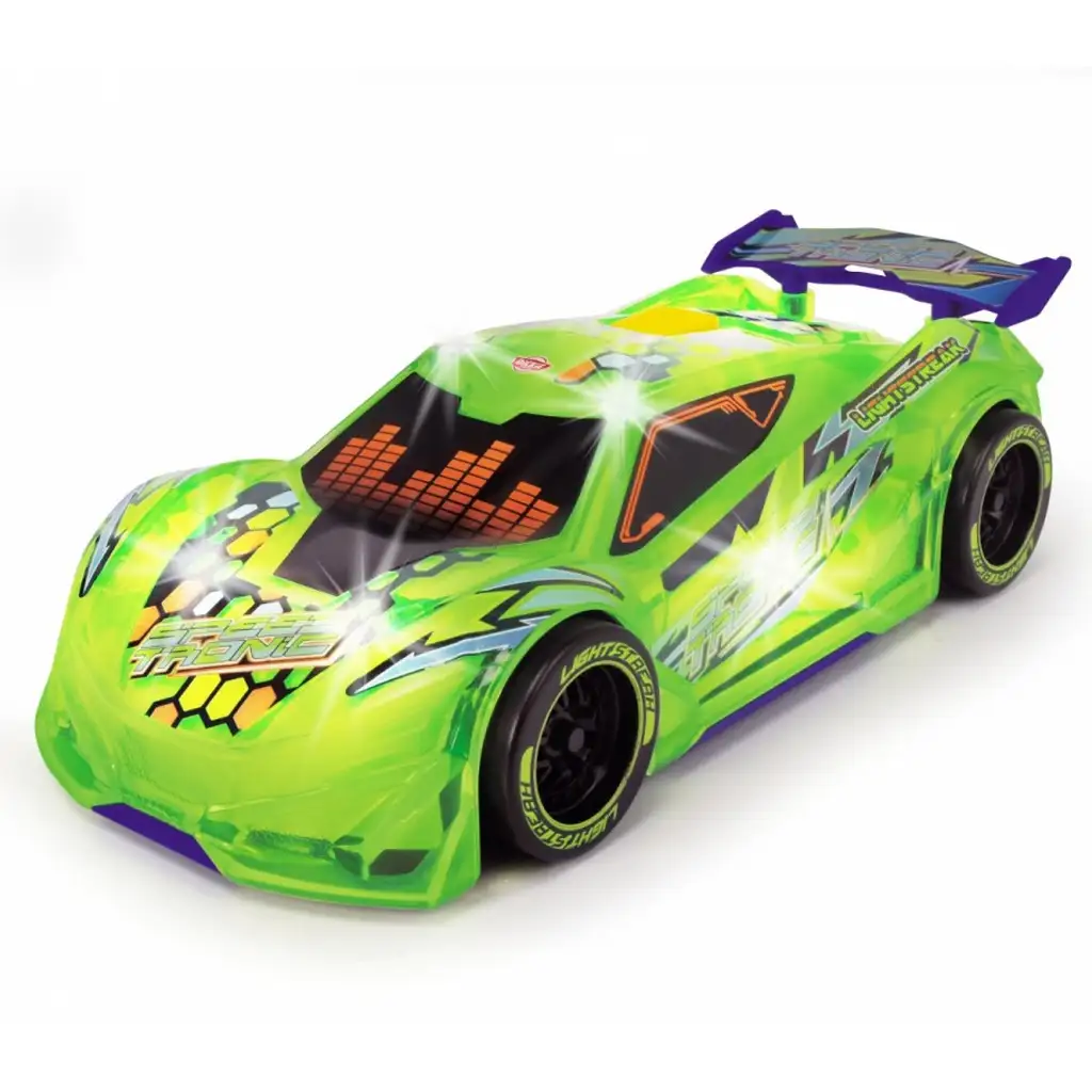imagen de Streets Beatz: Speed Tronic coche neon verde con luz y sonido 20 cm - Dickie Toys 2