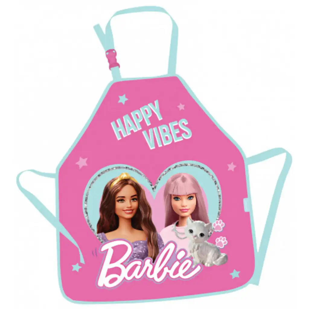 imagen de St.Right Barbie Happy Vibes delantal rosa 1