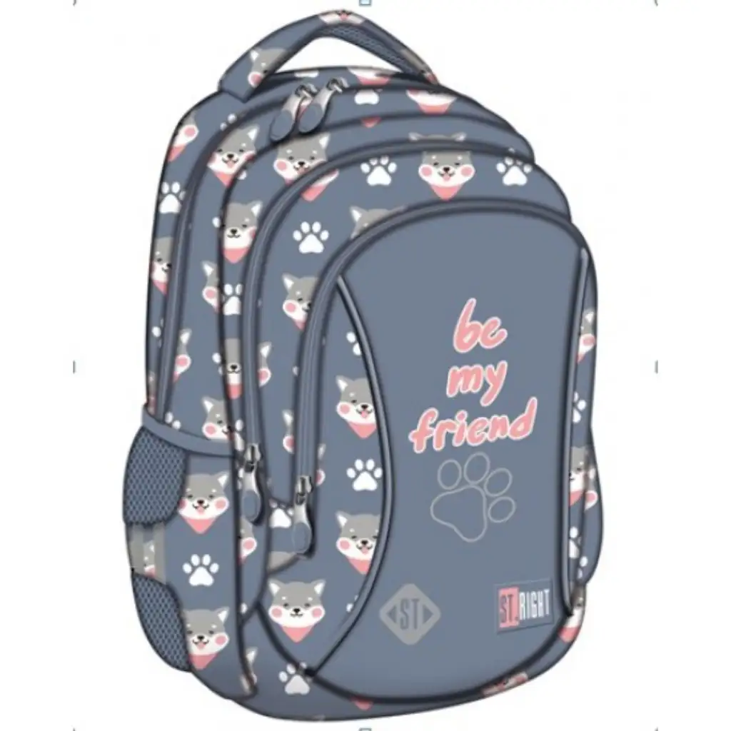 imagen de St.Right Be My Friend mochila con estampado de perrito 15" 1