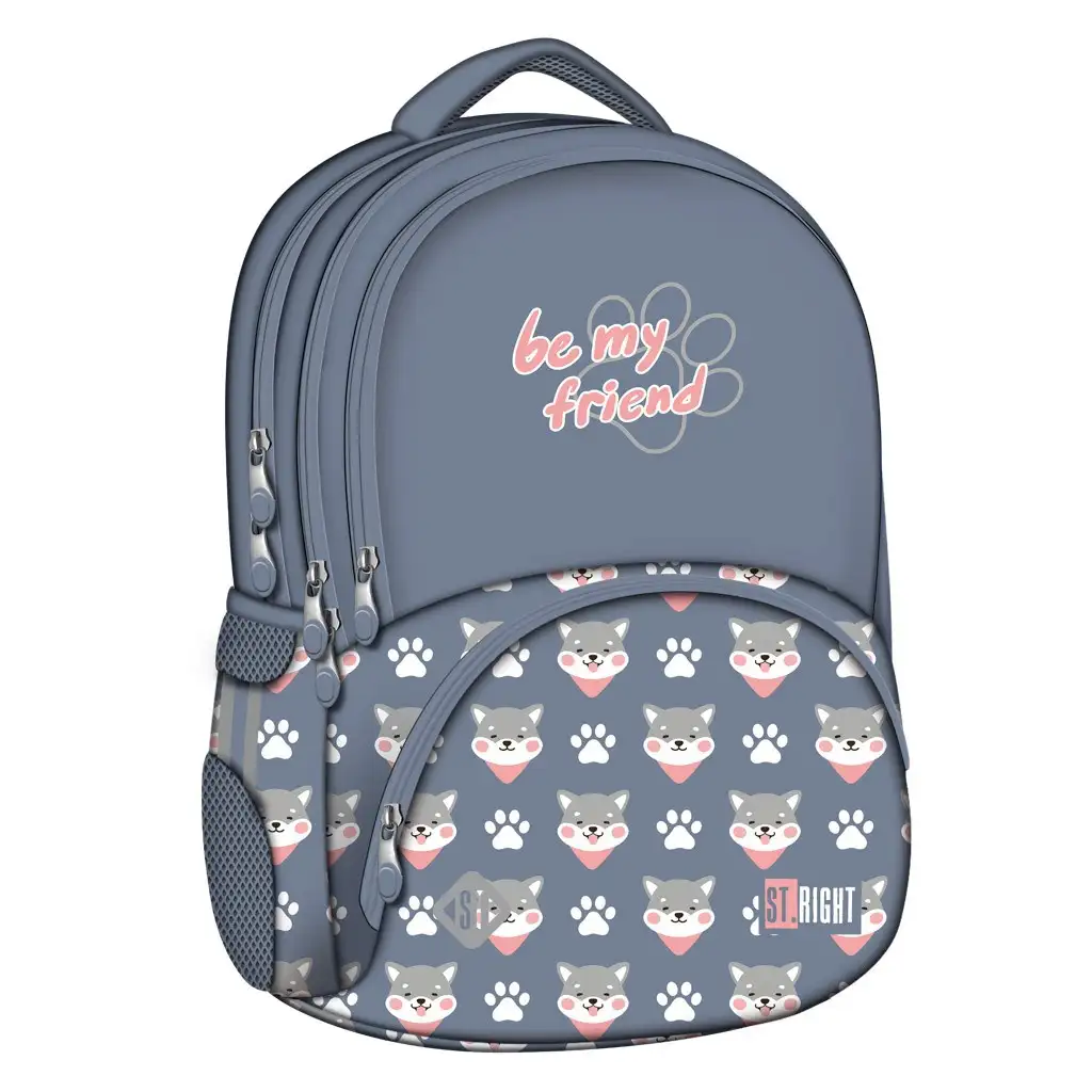 imagen de St.Right Be My Friends mochila con estampado de perrito 17" 1