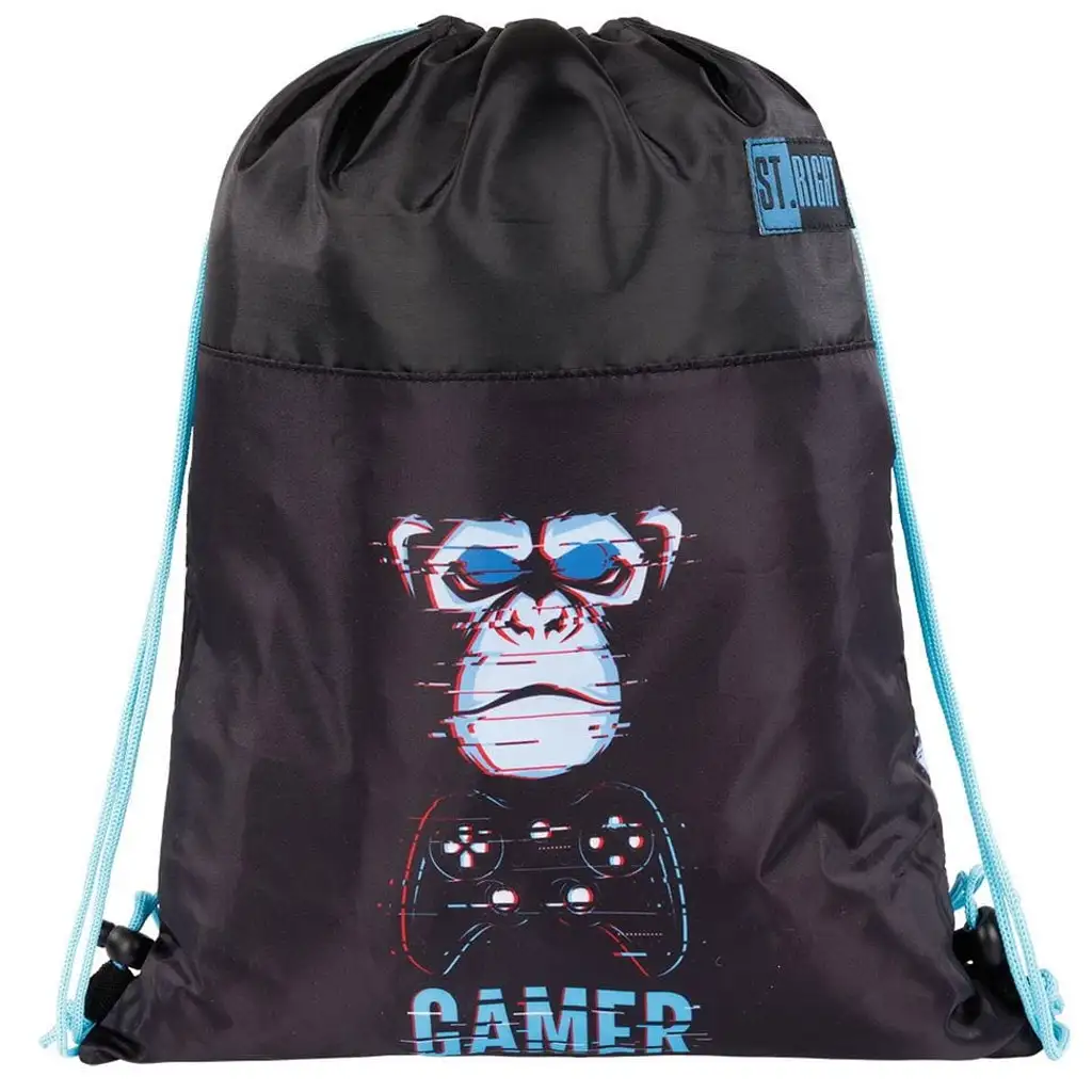 imagen de St.Right Blue Gamer mochila deportiva, bolsa de deporte 43x32cm 1