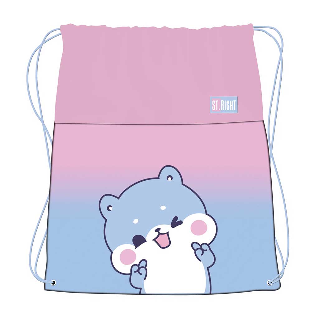 imagen de St.Right Blue Hamster mochila deportiva, bolsa de deporte 34x43cm 1