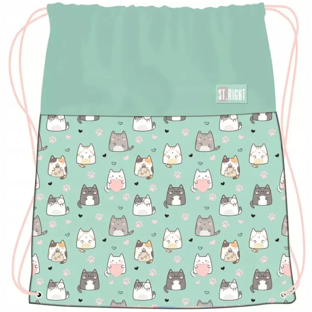 imagen de St.Right Charming Cats mochila de deporte, bolsa de deporte 34x43cm 1