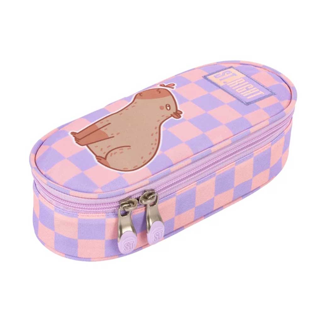 imagen de St.Right Chill Capybara estuche ovalado PC01 23x9,5x6cm 1