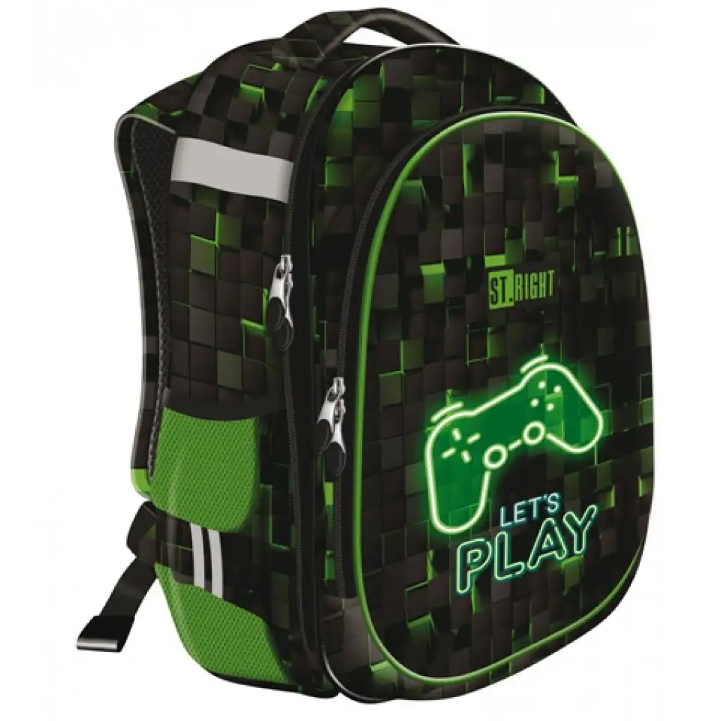 imagen de St.Right Dark Game mochila escolar de dos compartimentos, mochila 39x30x18cm 2