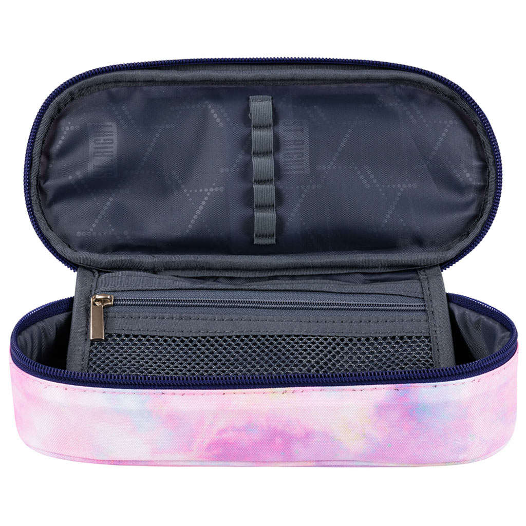 imagen de St.Right: Estuche ovalado rosa pastel cielo 23cm 2