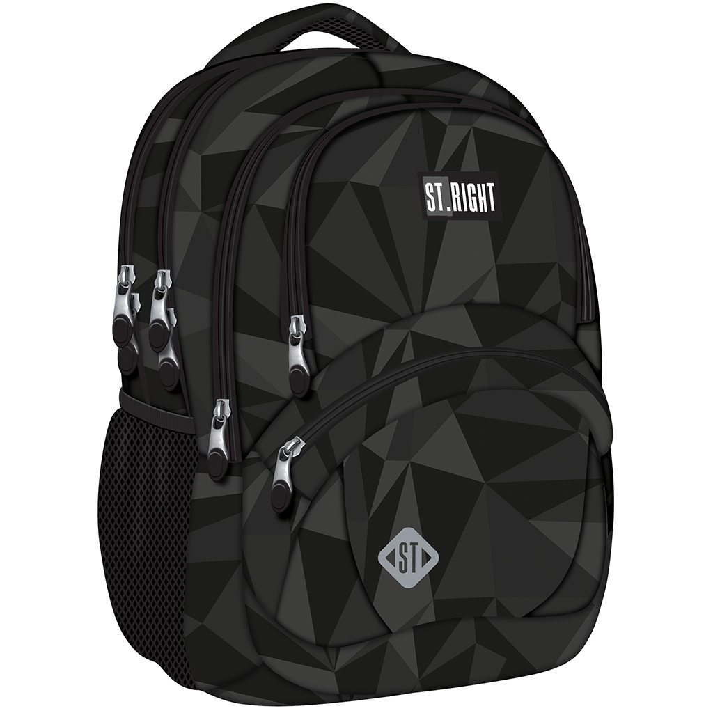 imagen de St.Right Geometric gris mochila ergonómica, mochila BP05 42x30x19cm 1